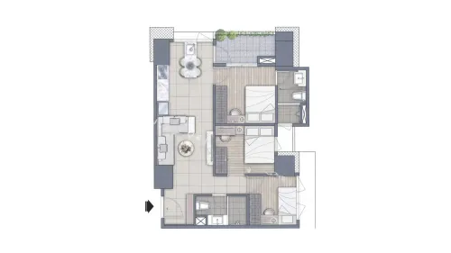 3 bedrooms apartment for rent in Zhongli District, Taoyuan City | NT$ 34 000 | 19 ping slide 13