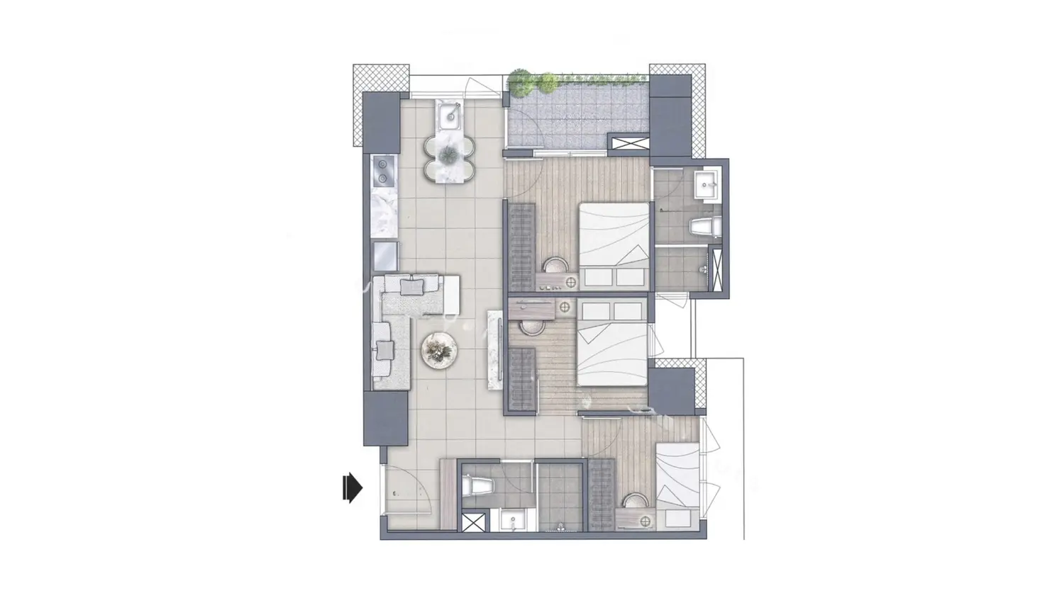 3 bedrooms apartment for rent in Zhongli District, Taoyuan City | NT$ 34 000 | 19 ping slide 13