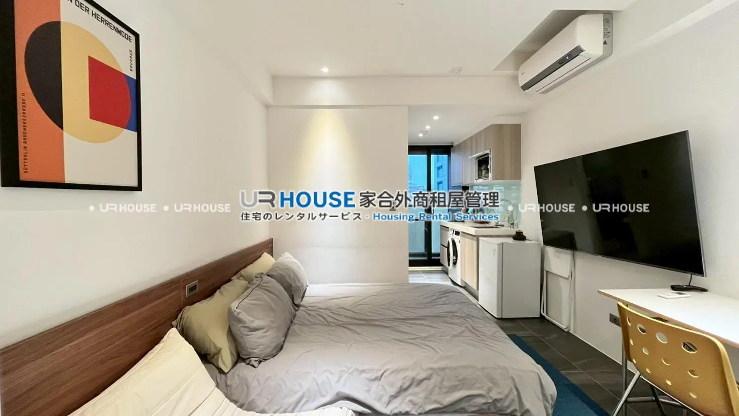 Studio apartment for rent in Daan District, Taipei City | NT$ 38 000 | 7 ping slide 0