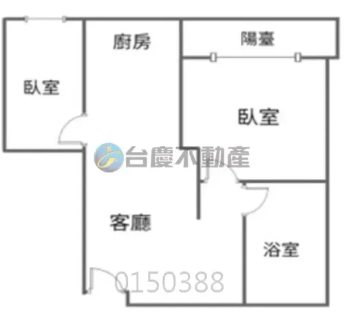 Apartment for sale TWD 4 880 000 - Minzu 1st Road - 2 bedrooms