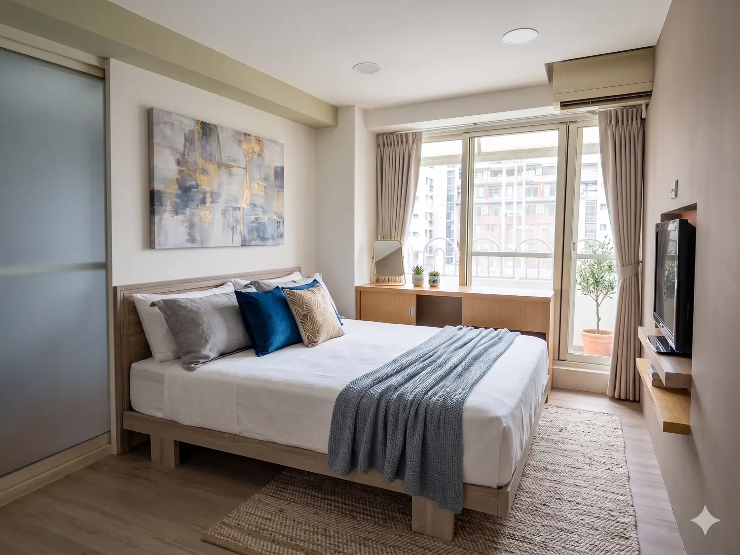 1 room apartment for rent in Zhongshan District, Taipei City | NT$ 30 800 | 8 ping slide 2