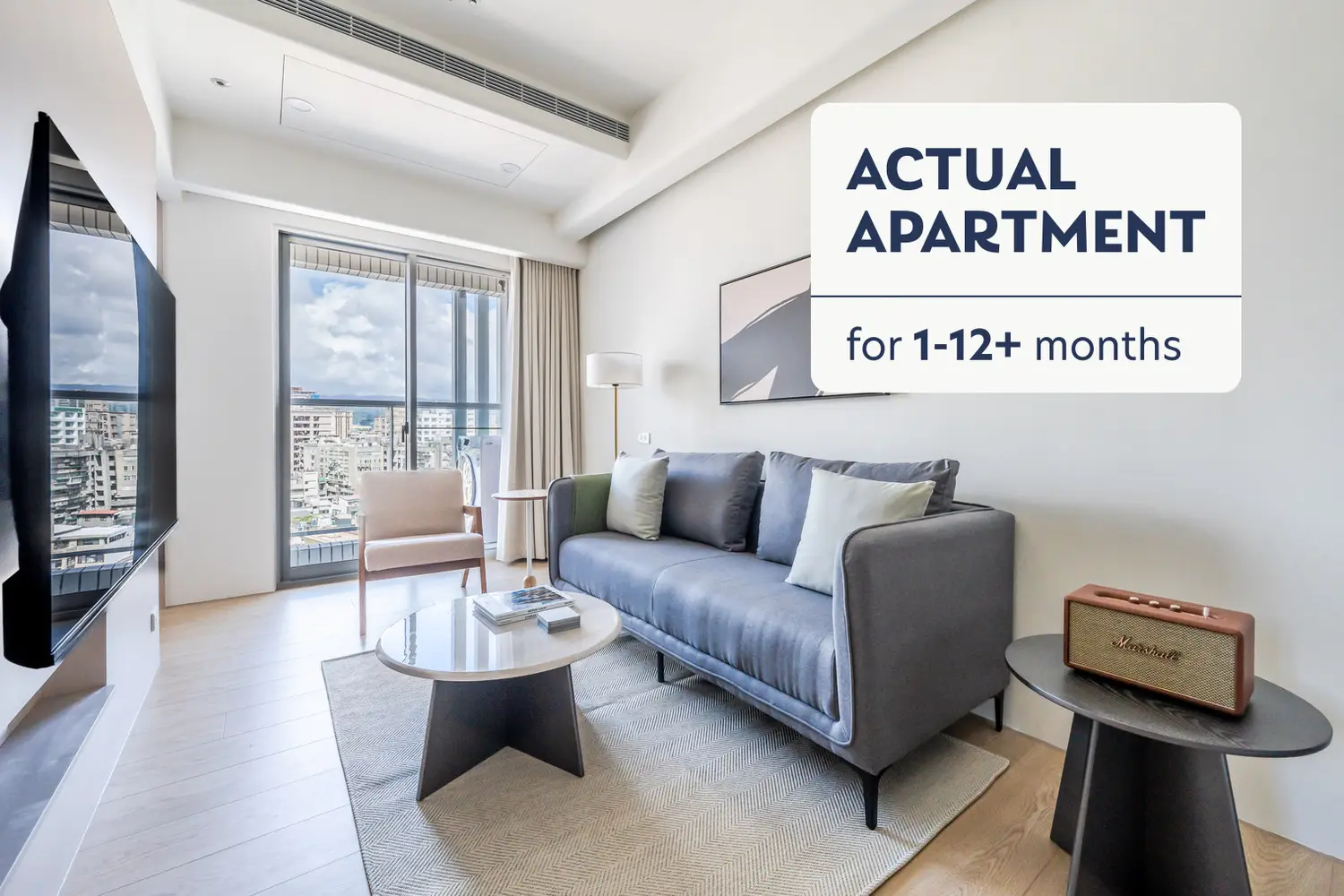 1 bedroom apartment for rent in Zhongshan District, Taipei City | NT$ 93 360 | 12 ping slide 0