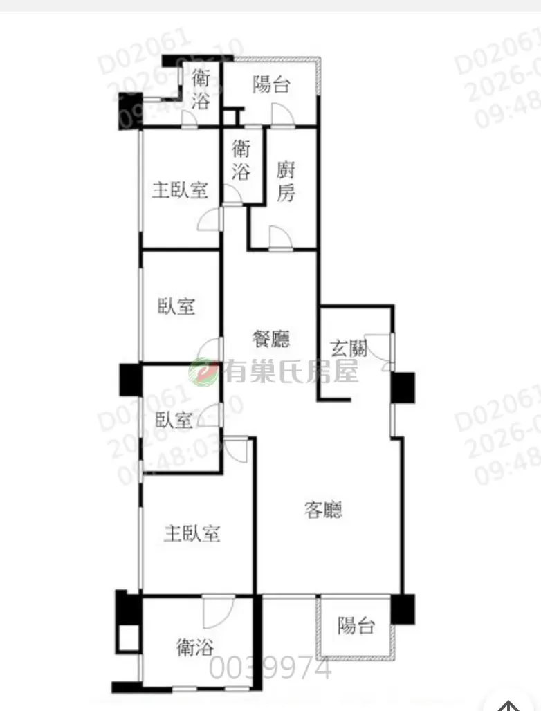 4 bedrooms apartment for rent in Linkou District, New Taipei City | NT$ 85 000 | 110 ping slide 0