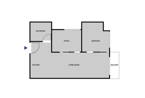 1 bedroom apartment for rent in Zhongshan District, Taipei City | NT$ 93 360 | 12 ping slide 14