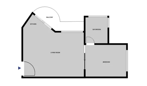 1 room apartment for rent in Xinyi District, Taipei City | NT$ 102 350 | 17 ping slide 18