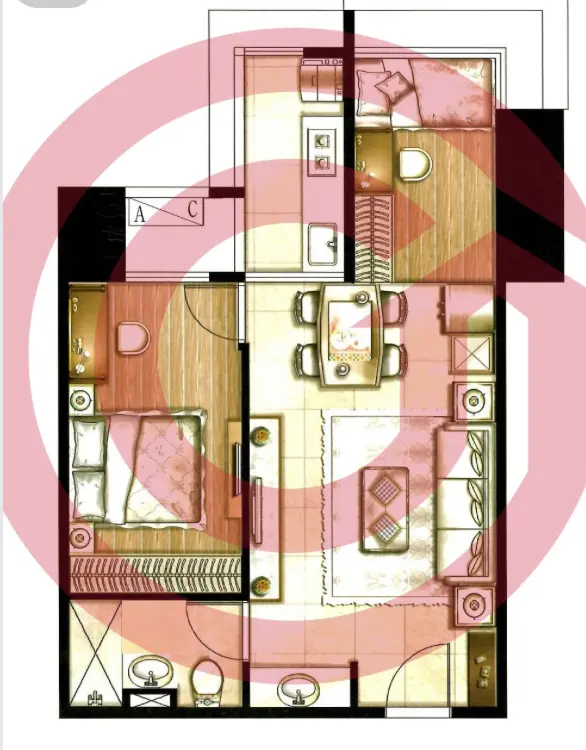 2 bedrooms apartment for rent in Tamsui District, New Taipei City | NT$ 24 000 | 35 ping slide 0