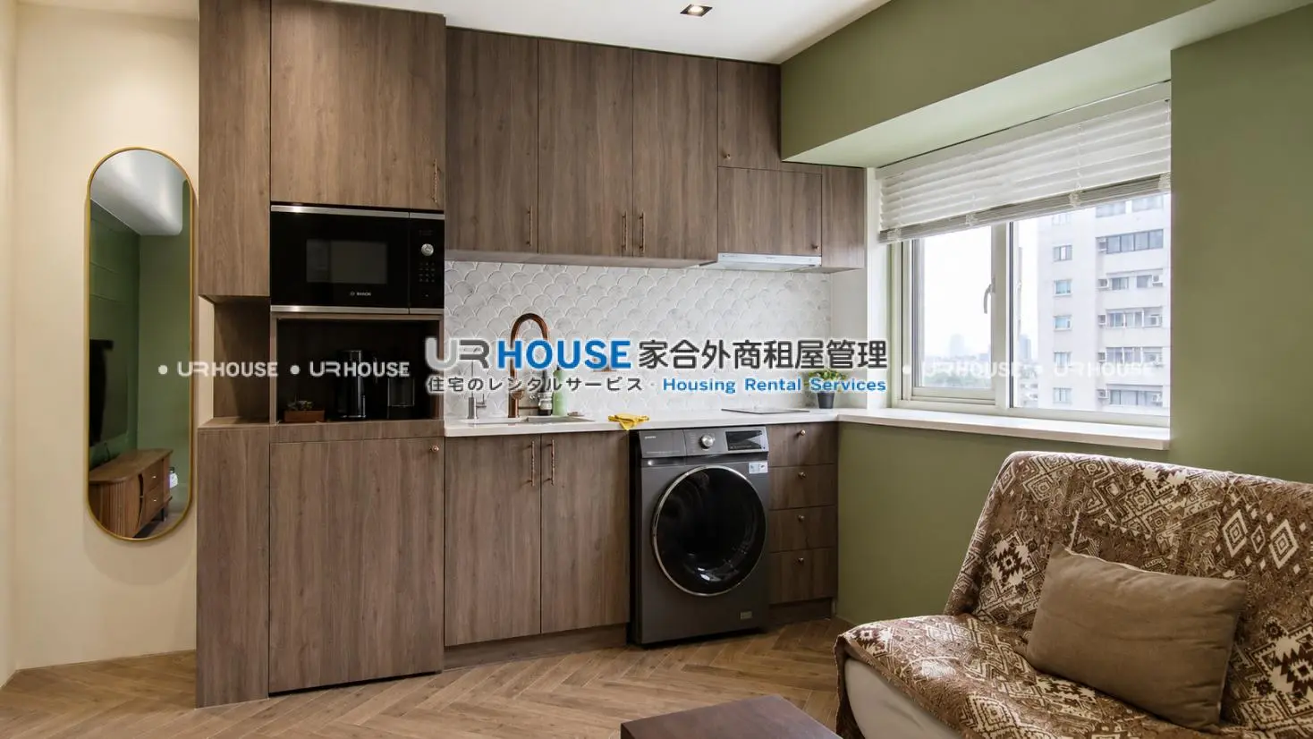 1 room apartment for rent in Zhongshan District, Taipei City | NT$ 42 000 | 10 ping slide 1