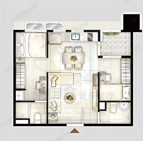 Apartment for sale TWD 1 138 000 -  - 2 bedrooms