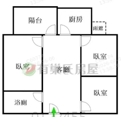 3 bedrooms apartment for rent in Tamsui District, New Taipei City | NT$ 22 800 | 32 ping slide 1