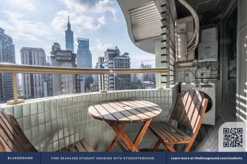 1 room apartment for rent in Xinyi District, Taipei City | NT$ 102 350 | 17 ping slide 4