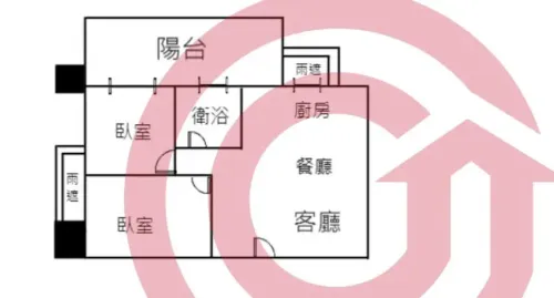 Apartment for sale NT$ 13 880 000 - Section 2, Zhongzheng Road - 2 bedrooms