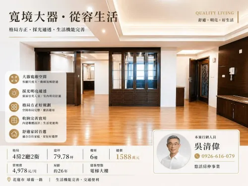 Apartment for sale NT$ 15 880 000 - Qiulun 1st Road - 4 bedrooms