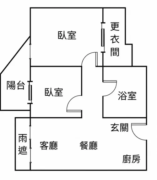 Apartment for rent NT$ 28 000 - Section 2, Zhongzheng Road - 2 bedrooms