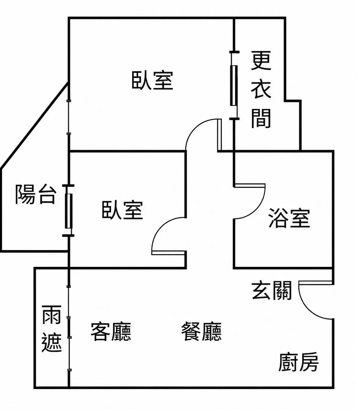2 bedrooms apartment for rent in Tamsui District, New Taipei City | NT$ 28 000 | 45 ping slide 4