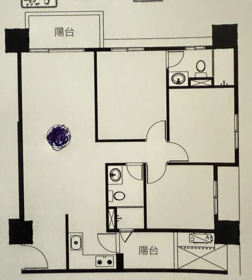 Apartment for rent TWD 48 000 - Section 4, Huanzhong E Rd - 3 bedrooms