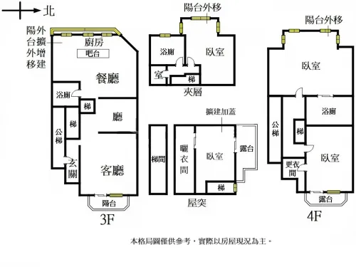 Apartment for sale TWD 21 880 000 - Lane 41, Zhongsan Street - 4 bedrooms