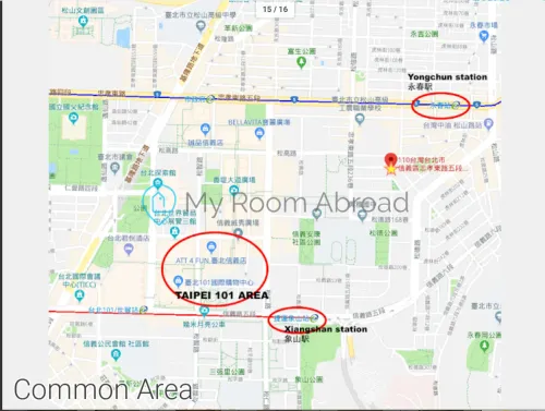 Room for rent NT$ 14 500 - Alley 37, Lane 236, Section 5, Zhongxiao E Rd - 6 bedrooms