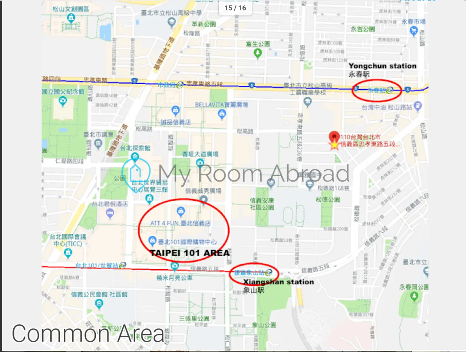 Room for rent in Xinyi District, Taipei City | NT$ 14 500 | 3 ping slide 9