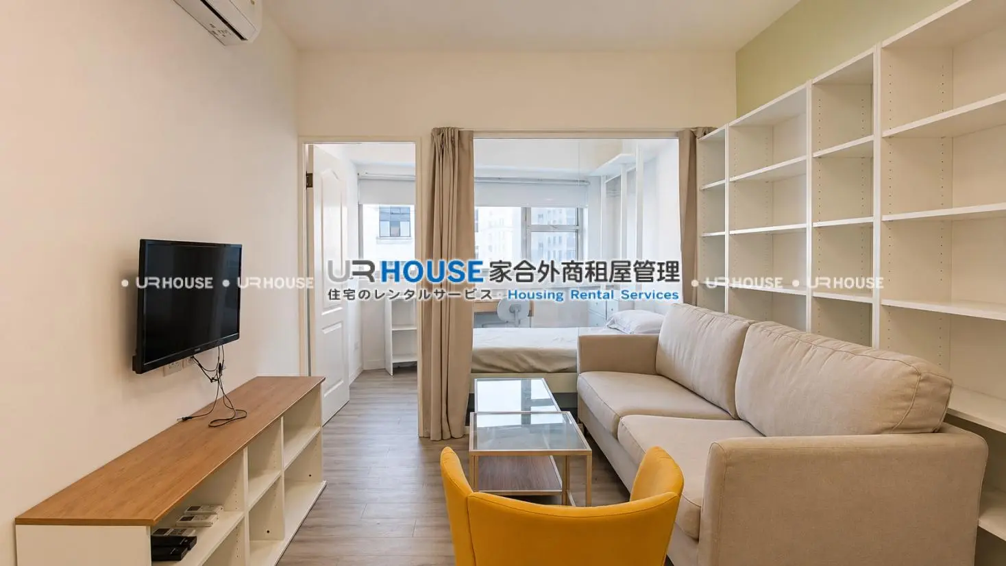 2 bedrooms apartment for rent in Zhongzheng District, Taipei City | NT$ 55 000 | 16 ping slide 0