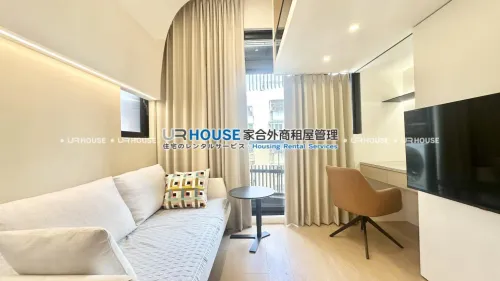1 room apartment for rent in Daan District, Taipei City | NT$ 50 000 | 6 ping slide 1