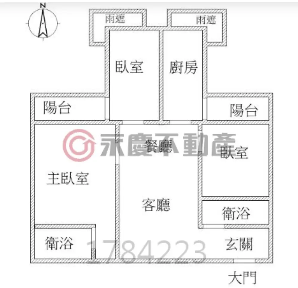 3 bedrooms apartment for sale in Tamsui District, New Taipei City | NT$ 14 880 000 | 19 ping slide 0