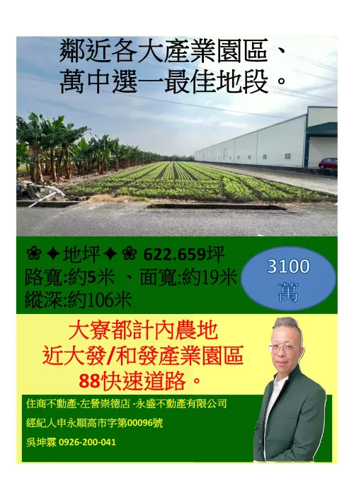 Land for sale NT$ 31 000 000 - Lane 1062, Section 2, Guangming Road
