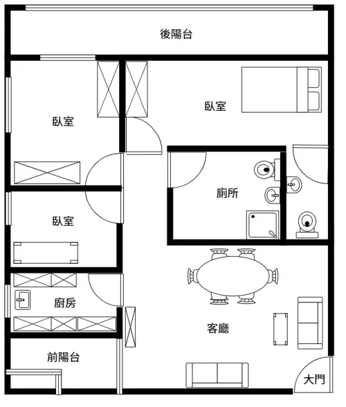 3 bedrooms apartment for rent in Zhongshan District, Taipei City | NT$ 48 000 | 29 ping slide 14