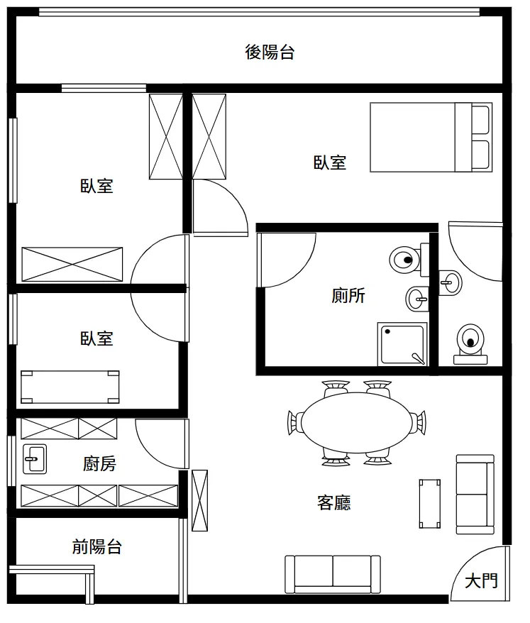 3 bedrooms apartment for rent in Zhongshan District, Taipei City | NT$ 48 000 | 29 ping slide 14