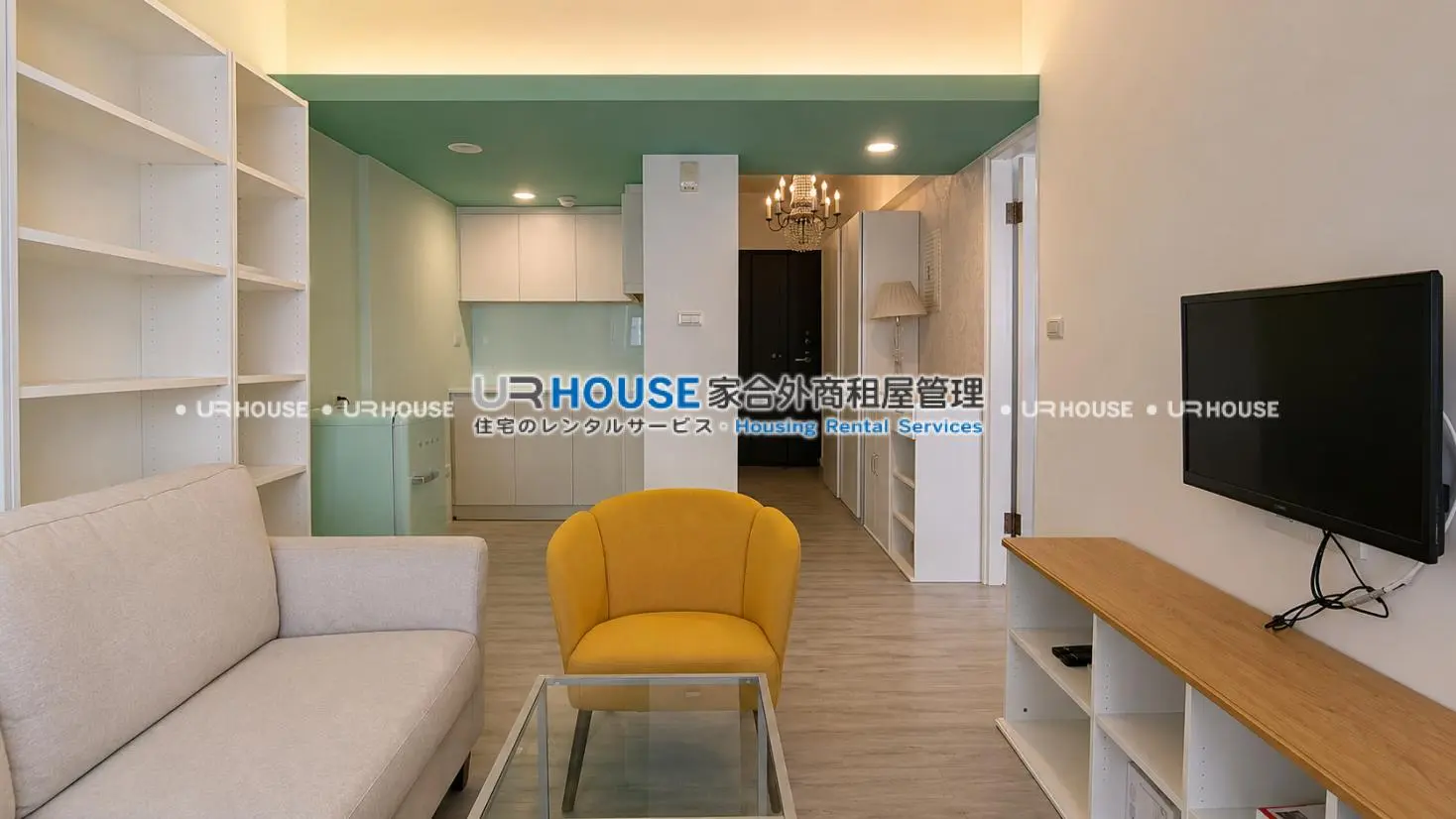 2 bedrooms apartment for rent in Zhongzheng District, Taipei City | NT$ 55 000 | 16 ping slide 1