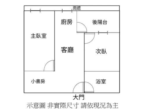 2 bedrooms apartment for sale in Tamsui District, New Taipei City | NT$ 15 880 000 | 16 ping slide 1