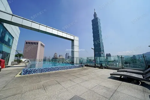 1 room apartment for rent in Xinyi District, Taipei City | NT$ 35 000 | 10 ping slide 2