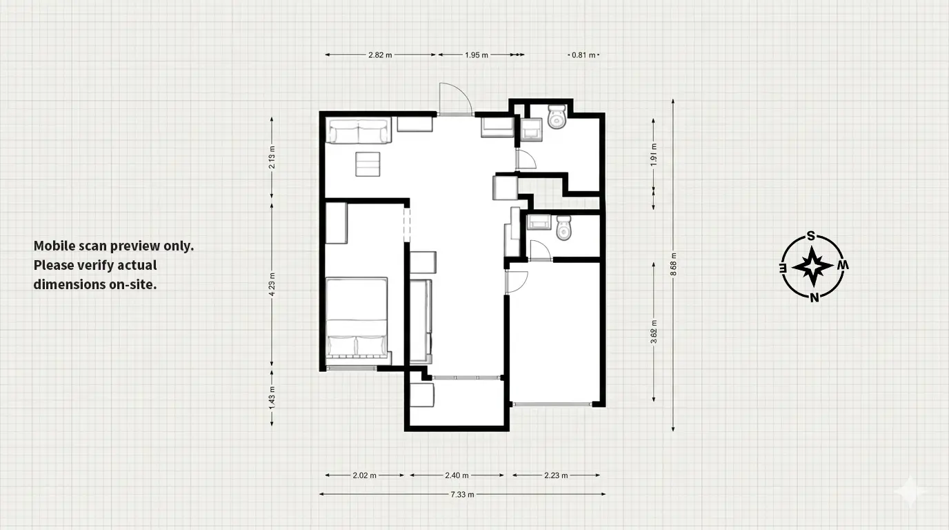 2 bedrooms apartment for rent in Zhongli District, Taoyuan City | NT$ 25 000 | 16 ping slide 13