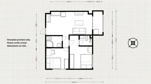 公寓 出租 NT$ 16 000 - 福祥街 - 2 房