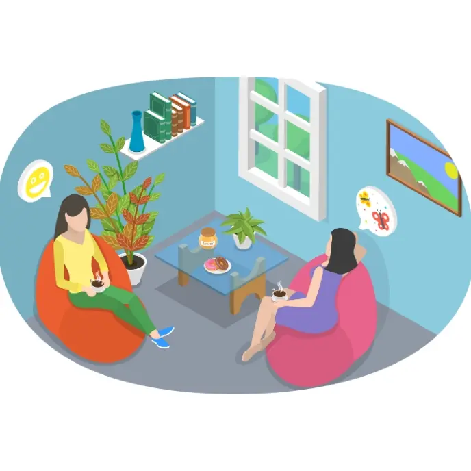 Subdivided apartment