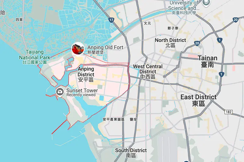 Anping district in Tainan